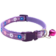 首輪 カラー 小型犬 猫 ペット用品 お散歩グッズ ワンタッチバックル 簡単装着 鈴付き 花 フラワー 可愛い かわいい おしゃれ