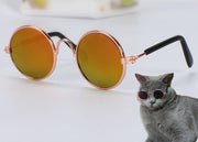 ペット用サングラス 猫用サングラス 猫用メガネ ペットメガネ ペット眼鏡 丸眼鏡 ペットグッズ ネコ用 超小型犬用 子犬用 アクセサリー 小物 面白い おしゃれ 日焼け対策 保護 ファッション