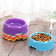 ペット用食器 フードボウル 猫用 犬用 ペット用品 エサ入れ 餌入れ 丸形 ラウンド シンプル プラスチック ペットグッズ ねこ ネコ いぬ イヌ