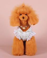 ペットウェア ワンピース ドッグウェア 犬服 ペット用 犬用 猫用 ペット用品 ペットグッズ 襟付き レース フリル 蝶モチーフ バタフライ 可愛い おしゃれ お散歩 お出かけ