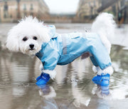 犬用レインブーツ 犬用レインシューズ 雨靴 シリコン 面ファスナー 防水 滑り止め シンプル ソリッドカラー 犬の靴 ドッグシューズ ペット用品 雨対策 汚れ防止 肉球保護 散歩 お出かけシーン