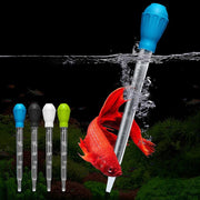 クリーナースポイト 長さ29cm 水槽 ペット用品 掃除用品 アクアリウム用品 ミニ水槽 小型水槽用 メモリ付き 目盛 クリア 魚 熱帯魚 鑑賞魚 お手入れ 水換え エサやり 餌やり 清掃 便利