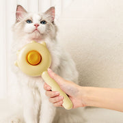 スリッカーブラシ ペットブラシ ペット用ブラシ 猫 ネコ 犬 イヌ 小動物 ペット用品 グルーミング プッシュ式 ケアグッズ お手入れ かわいい