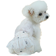 犬用サニタリーパンツ 生理パンツ 月経パンツ ペット用 犬用 おむつカバー マナーパンツ フリル チェック柄 レース お出かけ 散歩 かわいい