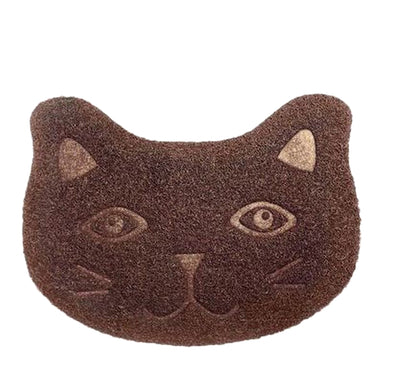 砂取りマット 猫用 ネコ ペット用品 トイレマット 30×40cm ネコ×ブラウン バリエーション画像