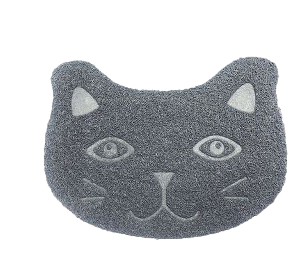 砂取りマット 猫用 ネコ ペット用品 トイレマット 30×40cm ネコ×グレー バリエーション画像