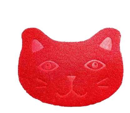砂取りマット 猫用 ネコ ペット用品 トイレマット 30×40cm ネコ×レッド バリエーション画像