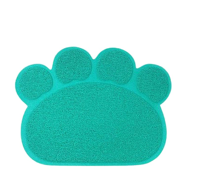 砂取りマット 猫用 ネコ ペット用品 トイレマット 30×40cm レイクブルー【肉球】 バリエーション画像