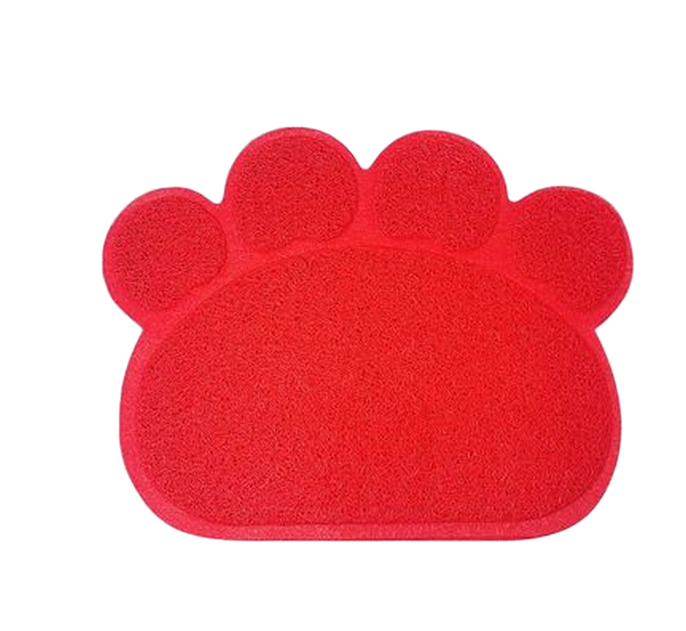 砂取りマット 猫用 ネコ ペット用品 トイレマット 30×40cm 肉球×レッド バリエーション画像