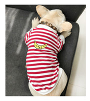 ペットウェア トレーナー 裏毛 犬服 猫服 ドッグウェア 洋服 ボーダー柄 プルオーバー 袖リブ スウェット 小型犬 中型犬 かわいい