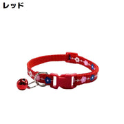 首輪 カラー 小型犬 猫 ペット用品 お散歩グッズ ワンタッチバックル 簡単装着 鈴付き 花 フラワー 可愛い かわいい おしゃれ
