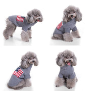 ドッグウェア ペットウェア セーター ニット 犬の服 犬服 洋服 ペット用品 小型犬 袖あり タートルネック アメリカ国旗 アーガイル 雪の結晶 お散歩 お出かけ おしゃれ かわいい いぬ 猫の服 キャットウェア ねこ