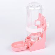 給水器 給水ボトル 水やり ペット用品 ウサギ モルモット 小動物 500ml ケージ用 固定 取り付け簡単 サイフォン式 皿タイプ フェレット