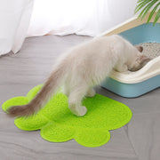 砂とりマット ペット用トイレマット 猫用トイレマット ネコ 小動物用 ペット用品 ペットグッズ 防滑 滑り止め 肉球型 グリーン レッド クリーム グレー シンプル カジュアル 可愛い キュート ポップ おしゃれ