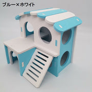 小動物用ハウス ハムスターハウス ハムスターの家 ペット用品 遊び場 小屋 プレイハウス ロフト 寝床 おうち かわいい おしゃれ