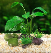 人工水草 人工プランツ 水中植物 水槽レイアウト用品 オブジェ アクアリウム 内装 装飾 フェイクグリーン オーナメント ペット用品 水槽内インテリア 水槽用品 観賞魚 熱帯魚 メダカ 金魚