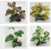 人工水草 人工プランツ 水中植物 水槽レイアウト用品 オブジェ アクアリウム 内装 装飾 フェイクグリーン オーナメント ペット用品 水槽内インテリア 水槽用品 観賞魚 熱帯魚 メダカ 金魚