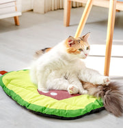 ペットマット ペットベッド 猫 犬 ペット用スリーピングマット クッション 布団 寝床 寝具 フルーツ 果物 柔らかい かわいい