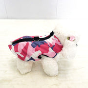 犬用ジャケット 犬服 防寒着 ジャケット アウター ペットウェア 上着 冬 春 秋 中綿 あったか ワンちゃん 犬 イヌ 服 小型犬 中型犬 袖なし ノースリーブ ファスナー ハイネック 迷彩 ヒョウ柄 ベスト
