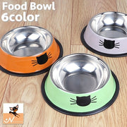 フードボウル 猫用食器 犬用食器 ウォーターボウル 食器 滑り止め ステンレス 円形 ラウンド 丸型 猫 犬 餌入れ エサ入れ 容器 シンプル お洒落 可愛い 犬用品 猫用品 ペット用品 ペットグッズ イヌ ネコ いぬ ねこ