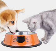 フードボウル 猫用食器 犬用食器 ウォーターボウル 食器 滑り止め ステンレス 円形 ラウンド 丸型 猫 犬 餌入れ エサ入れ 容器 シンプル お洒落 可愛い 犬用品 猫用品 ペット用品 ペットグッズ イヌ ネコ いぬ ねこ