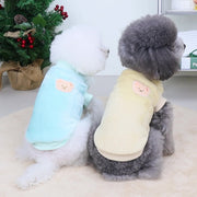 ペットウェア ドッグウェア 犬服 タンクトップ ベスト 犬 猫 ペット用品 洋服 クマ ベア ボアフリース もこもこ 裏起毛 防寒 暖かい 秋冬 ノースリーブ プルオーバー