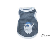 ペットウェア ドッグウェア キャットウェア タンクトップ くま イエロー グリーン グレー シンプル かわいい サイズ豊富