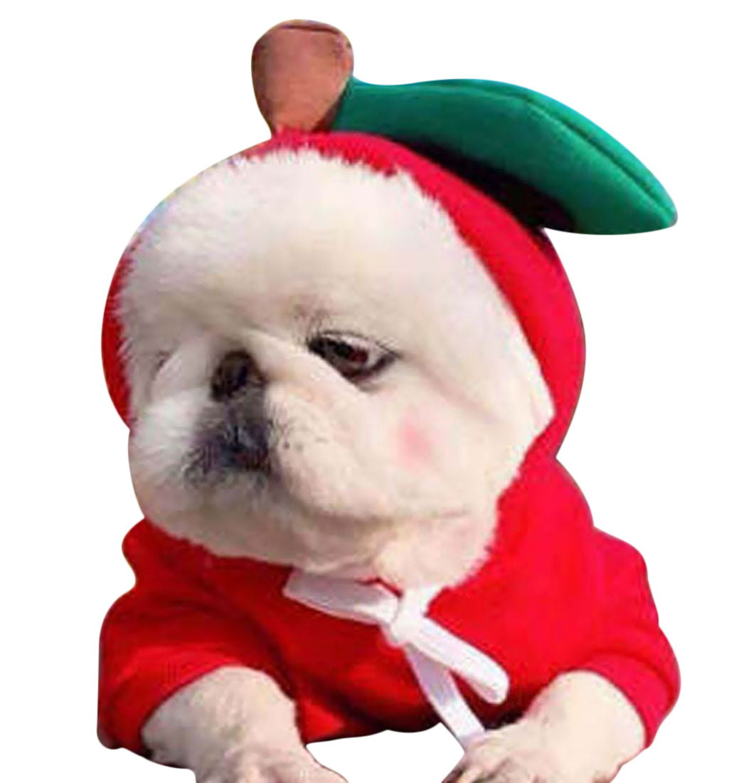 ペット用コスチューム コスプレ 犬用 わんちゃん ドッグウェア 犬服 リンゴ バリエーション画像