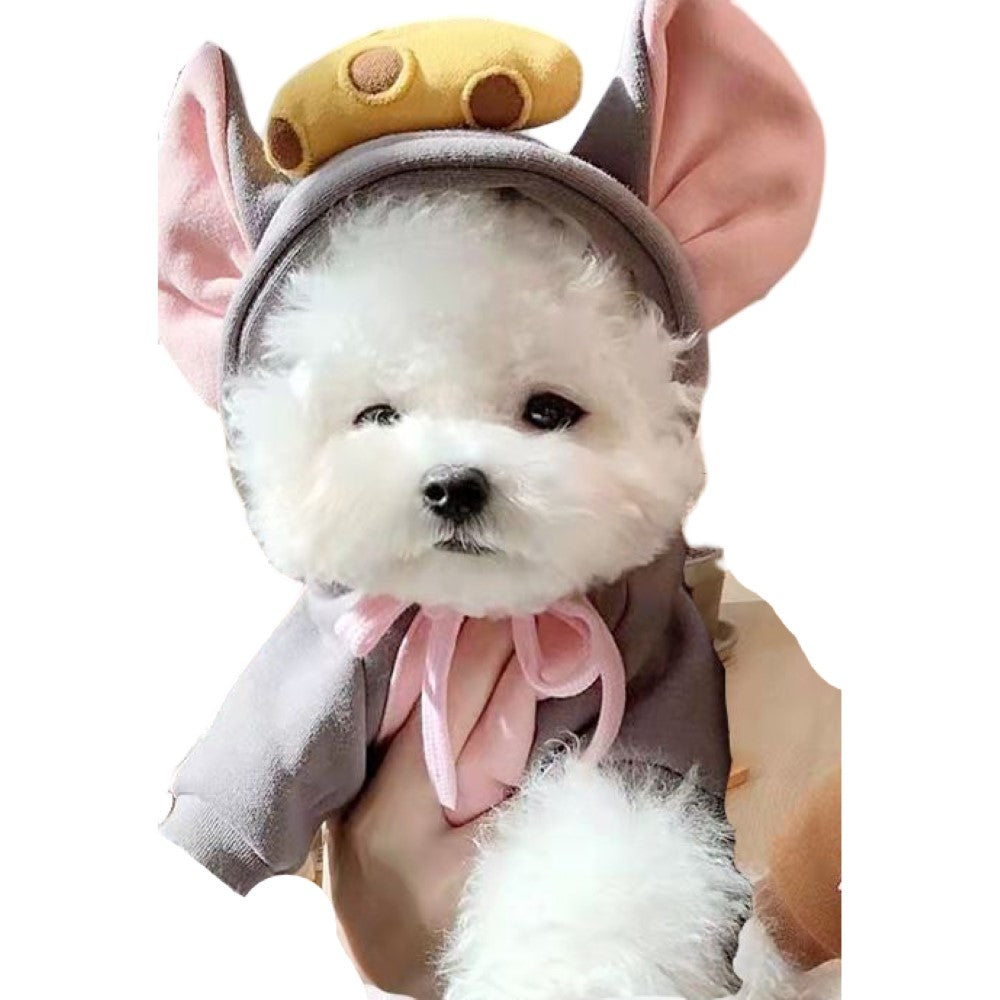 ペット用コスチューム コスプレ 犬用 わんちゃん ドッグウェア 犬服 グレー×ネズミ バリエーション画像