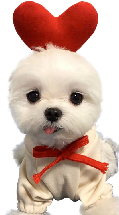 ペット用コスチューム コスプレ 犬用 わんちゃん ドッグウェア 犬服 ハート バリエーション画像