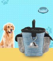 トリーツポーチ おやつポーチ 犬用 ペット用品 D輪付き トレーニングポーチ 多機能 おでかけグッズ ゴミ袋入れ ブルー オレンジ ブラック おやつ お散歩 ごほうび