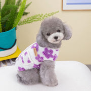 ペットウェア ドッグウェア ベスト チョッキ 袖なし 犬服 猫服 ノースリーブ ボア 背中開き ボア もこもこ かわいい キュート おしゃれ ドッグウェア ポカポカ 暖か フリース 防寒 スナップボタン 着せやすい