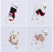 ペットウェア ドックウェア パーカー 犬服 猫服 イヌ ネコ 小型犬 袖なし 裏起毛 あったか フーディー 秋 春 冬 防寒 汚れ防止 フード付き リードホール ノースリーブ 中型犬 ロゴ スポーティ 秋 冬 かっこいい ドッグ キャット