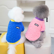 ペットウェア トレーナー ボア フリース 犬服 猫服 洋服 ドッグウェア キャットウェア 袖あり プルオーバー 暖かい あったか もこもこ シンプル ロゴ カジュアル 可愛い お散歩 お出かけ 普段使い 秋冬 ペット服 犬の服 猫の服