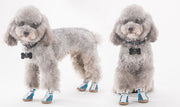 犬用靴 ブーツ ドッグシューズ ペットシューズ 靴下 犬の靴 犬靴 ペット用品 小型犬 メッシュ マジック テープ ファスナー 通気性 肉球保護 滑り止め 雪靴 スノーシューズ 雨具 長靴 床の傷つき防止 防寒 室内 屋外 お散歩 お出かけ おしゃれ かわいい