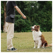 トリーツポーチ ペット用品 犬 シリコン マグネット開閉 腰ベルト ウエストバッグ ウエストポーチ 携帯おやつケース 散歩 トレーニング 訓練用 シンプル 無地 男女兼用