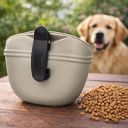 トリーツポーチ ペット用品 犬 シリコン マグネット開閉 クリップ ウエストバッグ 携帯おやつケース 散歩 トレーニング 訓練用