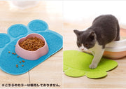 砂取りマット 猫用 ネコ ペット用品 トイレマット ランチョンマット 滑り止め 肉球 飛び散り防止 砂落とし 猫砂マット 猫砂キャッチャー かわいい