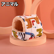 小動物用ハウス ハンモック 小型ペット用 寝具 寝床 寝袋 ベッド もこもこ ボア フリース 秋 冬 春 あったか ハムスター デグー リス ふわふわ おしゃれ かわいい 吊り下げループ付き 隠れ家 遊び場 ペット用品  フワフワ