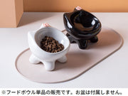 ペット用食器 フードボウル 餌入れ 水入れ 犬 猫 陶器製 スタンド 脚付き餌台 エサ 高さ 傾斜 斜め 吐き戻し防止 負担軽減 食べやすい