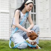 リード リーシュ 犬用 ペット用品 お散歩グッズ ハンズフリー マルチ ロング 長め 長い ショルダー 肩掛け 斜め掛け 長さ調整可能