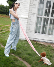 リード リーシュ 犬用 ペット用品 お散歩グッズ ハンズフリー マルチ ロング 長め 長い ショルダー 肩掛け 斜め掛け 長さ調整可能