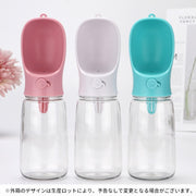 ペット用給水器 ウォーターボトル ストラップ付き 犬用 猫用 携帯 水筒 給水ボトル 350ml ポータブル コンパクト 持ち運び お散歩 外出 お出かけ アウトドア ドライブ おしゃれ シンプル ウォーターボウル付き ペット用品 イヌ いぬ ネコ ねこ キャット ドッグ