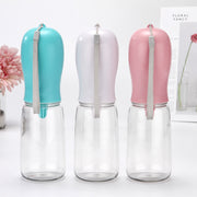 ペット用給水器 ウォーターボトル ストラップ付き 犬用 猫用 携帯 水筒 給水ボトル 350ml ポータブル コンパクト 持ち運び お散歩 外出 お出かけ アウトドア ドライブ おしゃれ シンプル ウォーターボウル付き ペット用品 イヌ いぬ ネコ ねこ キャット ドッグ