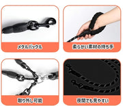 多頭引きリード 犬用 ペット用品 2匹用 3匹用 小型犬 中型犬 牽引ロープ 散歩紐 取り外し可能 お散歩