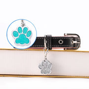 ペット用迷子札 ネームタグ 名札 ネームチャーム 犬 猫 イヌ ネコ ドックタグ ペット用品 首輪チャーム 首輪アクセサリー 肉球型 キーホルダー