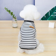 ペットウェア ドッグウェア タンクトップ ノースリーブ 袖なし 犬服 猫服 ペット用品 ボーダー ロゴ シンプル おしゃれ かわいい