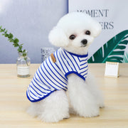 ペットウェア ドッグウェア タンクトップ ノースリーブ 袖なし 犬服 猫服 ペット用品 ボーダー ロゴ シンプル おしゃれ かわいい