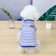 ペットウェア ドッグウェア タンクトップ ノースリーブ 袖なし 犬服 猫服 ペット用品 ボーダー ロゴ シンプル おしゃれ かわいい
