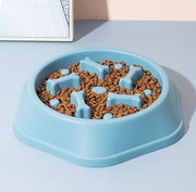 フードボウル 早食い防止 ペット用食器 犬 猫 給餌ボウル 滑り止め ストッパー ごはん入れ 凹凸 デコボコ ペット用品 ブルー グリーン イエロー ローズ